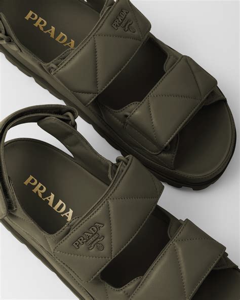 sandalo uomo prada|prada leather sandals.